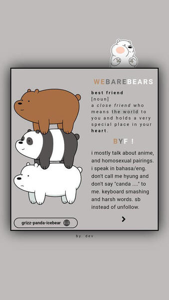 **code : we bare bears** PRICE : 1OOOO